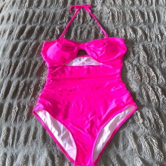 NWT Tempt Me Removable Adjustable Halter Retro High Waist One Piece Swimsuit XL - Picture 3 of 10
